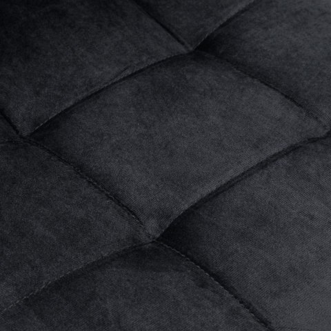 Krzesło welurowe DENVER velvet czarne Krzesło welurowe DENVER velvet czarne