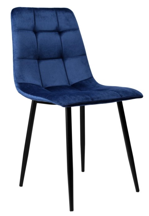 Krzesło welurowe DENVER velvet jasnoniebieskie Krzesło welurowe DENVER velvet jasnoniebieskie