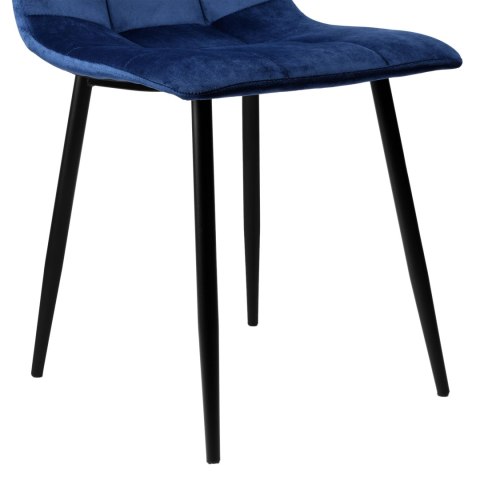 Krzesło welurowe DENVER velvet jasnoniebieskie Krzesło welurowe DENVER velvet jasnoniebieskie