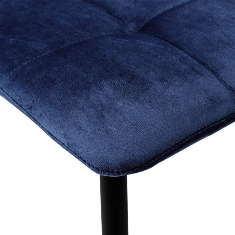 Krzesło welurowe DENVER velvet jasnoniebieskie Krzesło welurowe DENVER velvet jasnoniebieskie