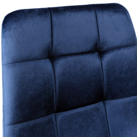 Krzesło welurowe DENVER velvet jasnoniebieskie Krzesło welurowe DENVER velvet jasnoniebieskie