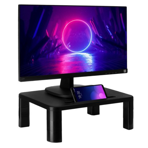 Podstawka 3-stopniowa pod monitor laptopa czarna Podstawka 3-stopniowa pod monitor laptopa czarna