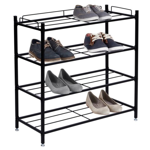 Regał na buty loft Viena 4 poziomy czarna Regał na buty loft Viena 4 poziomy czarna