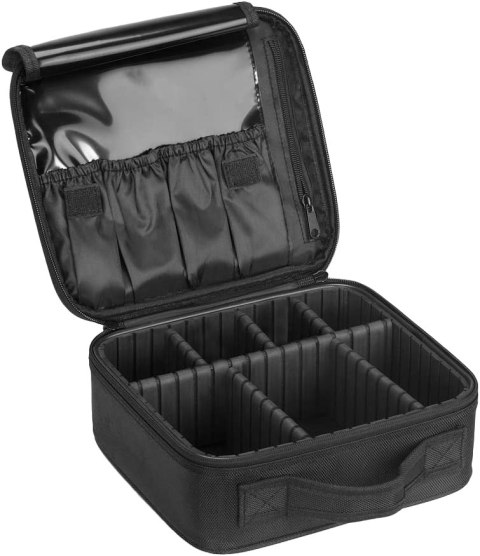 Kuferek kosmetyczka organizer na kosmetyki POLVERE czarny Kuferek kosmetyczka organizer na kosmetyki POLVERE czarny