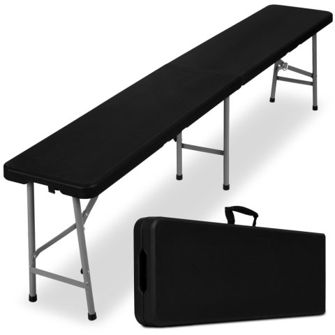Ławka cateringowa składana 180 cm czarna Ławka cateringowa składana 180 cm czarna