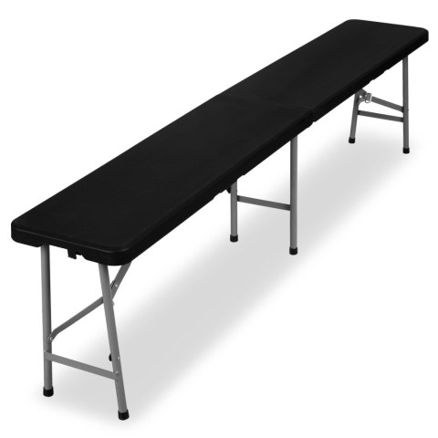 Ławka cateringowa składana 180 cm czarna Ławka cateringowa składana 180 cm czarna