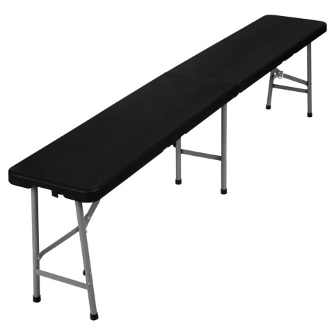 Ławka cateringowa składana 180 cm czarna Ławka cateringowa składana 180 cm czarna