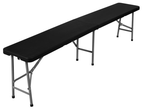 Ławka cateringowa składana 180 cm czarna Ławka cateringowa składana 180 cm czarna