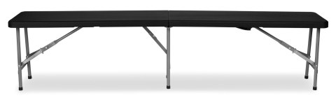 Ławka cateringowa składana 180 cm czarna Ławka cateringowa składana 180 cm czarna