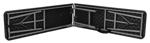 Ławka cateringowa składana 180 cm czarna Ławka cateringowa składana 180 cm czarna