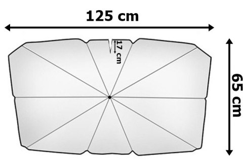 Osłona przeciwsłoneczna parasol UV HELIOS do samochodu Osłona przeciwsłoneczna parasol UV HELIOS do samochodu