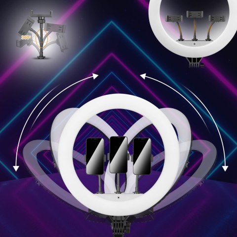 Lampa pierścieniowa LUMO LED ring do filmów zdjęć makijażu Lampa pierścieniowa LUMO LED ring do filmów zdjęć makijażu