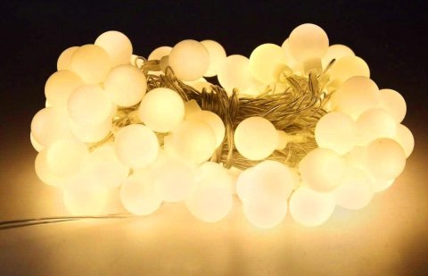 Lampki świąteczne choinkowe LED BUBBLE ciepła biel 50 lampek Lampki świąteczne choinkowe LED BUBBLE ciepła biel 50 lampek
