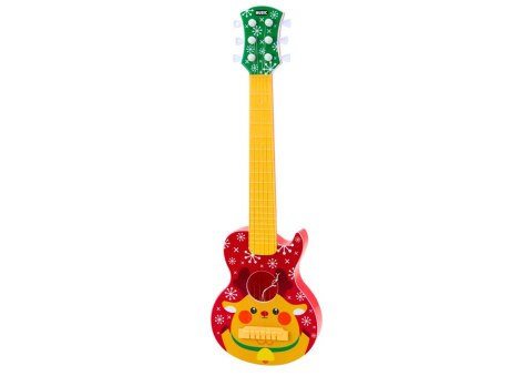 Gitara Zabawkowa Dla Dzieci Regulacja Strun Renifer Czerwona Gitara Zabawkowa Dla Dzieci Regulacja Strun Renifer Czerwona