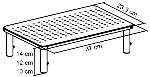 Podstawka pod monitor laptop MULING czarna + szuflada Podstawka pod monitor laptop MULING czarna + szuflada