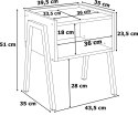 Szafka nocna SKIVE MODERN OAK