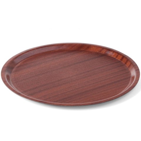Taca kelnerska drewniana antypoślizgowa - okrągła śr. 38cm Taca kelnerska drewniana antypoślizgowa - okrągła śr. 38cm