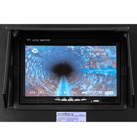 Endoskop kamera inspekcyjna LCD TFT 7'' śr. rur 40-80 mm dł. 50m Endoskop kamera inspekcyjna LCD TFT 7'' śr. rur 40-80 mm dł. 50m