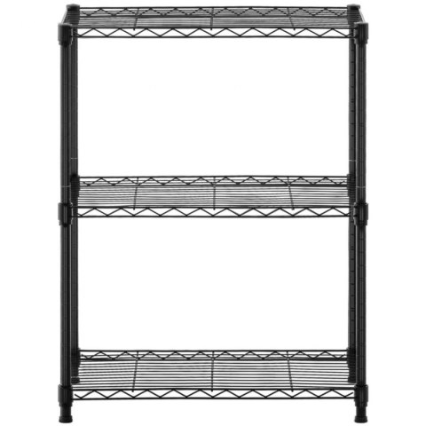 Regał magazynowy druciany ażurowy 3 półki 60 x 35 x 77 cm do 120 kg Regał magazynowy druciany ażurowy 3 półki 60 x 35 x 77 cm do 120 kg