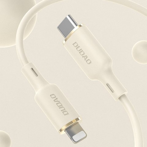 2w1 Kabel przewód wzmacniany SR USB-C - USB-C / Lightning 100W 1.2m beżowy 2w1 Kabel przewód wzmacniany SR USB-C - USB-C / Lightning 100W 1.2m beżowy