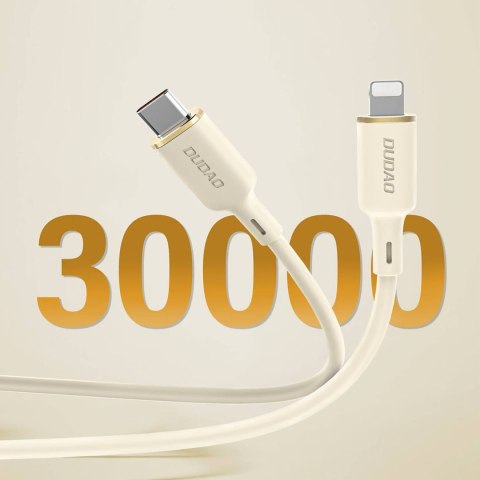2w1 Kabel przewód wzmacniany SR USB-C - USB-C / Lightning 100W 1.2m beżowy 2w1 Kabel przewód wzmacniany SR USB-C - USB-C / Lightning 100W 1.2m beżowy