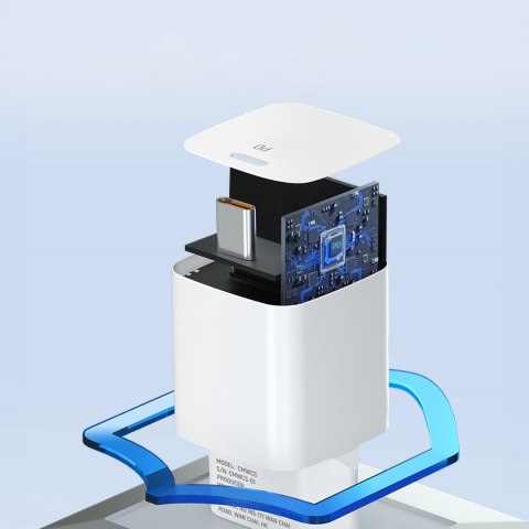 Ładowarka sieciowa 100-240V PD USB-C 20W biała Ładowarka sieciowa 100-240V PD USB-C 20W biała