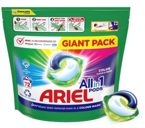 Ariel Kapsułki Do Prania All-in-1 PODS Kolor 72 szt. Ariel Kapsułki Do Prania All-in-1 PODS Kolor 72 szt.