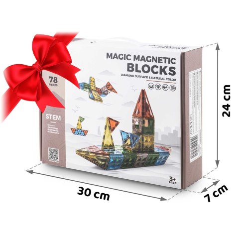 Klocki magnetyczne RK-766 Ricokids Klocki magnetyczne RK-766 Ricokids