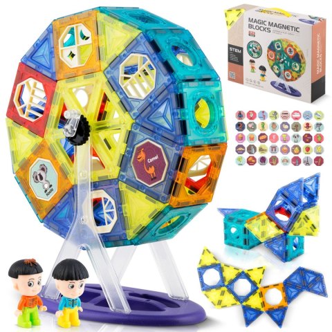 Klocki magnetyczne z karuzela RK-769 Ricokids Klocki magnetyczne z karuzela RK-769 Ricokids