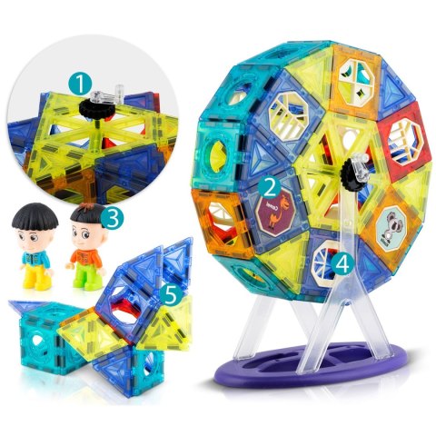 Klocki magnetyczne z karuzela RK-769 Ricokids Klocki magnetyczne z karuzela RK-769 Ricokids