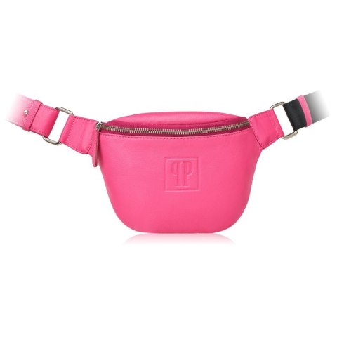 SASZETKA DAMSKA SKÓRZANA NERKA RÓŻOWA PAOLO PERUZZI T-97-PI