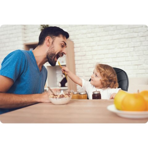 Krzesełko do karmienia Ricokids Tulo czarne Krzesełko do karmienia Ricokids Tulo czarne