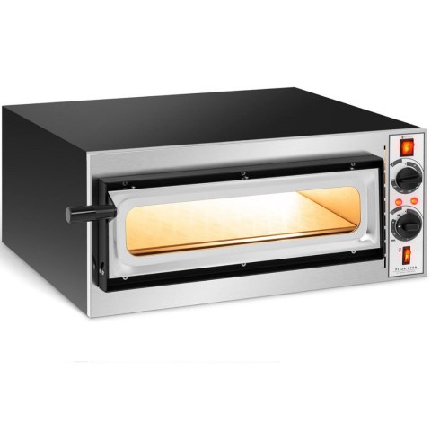 Piec do pizzy jednokomorowy z szybą 1 pizza śr. 32 cm 230 V 1600 W ITALY Piec do pizzy jednokomorowy z szybą 1 pizza śr. 32 cm 230 V 1600 W ITALY
