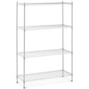 Regał warsztatowy chromowany 4 półki ażurowe do 1 t 1000 kg 120x45x180 cm