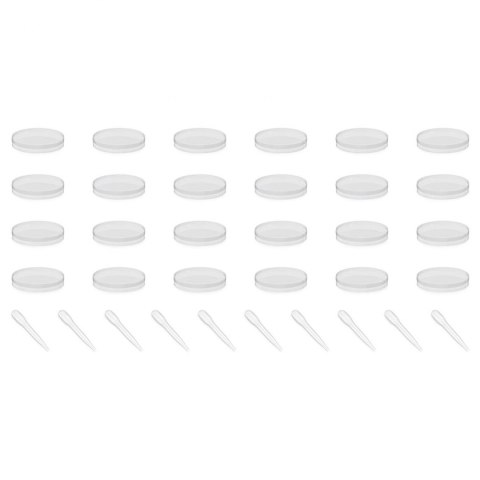 Szalka Petriego laboratoryjna 90 x 15 mm zestaw 24 szt. pipety 10 szt. Szalka Petriego laboratoryjna 90 x 15 mm zestaw 24 szt. pipety 10 szt.