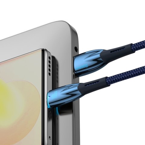 Kabel przewód do szybkiego ładowania Glimmer USB-A - USB-C 1m - niebieski Kabel przewód do szybkiego ładowania Glimmer USB-A - USB-C 1m - niebieski