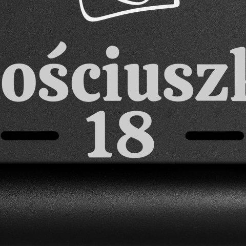 Skrzynka pocztowa na listy Hadvar czarna z napisami Skrzynka pocztowa na listy Hadvar czarna z napisami