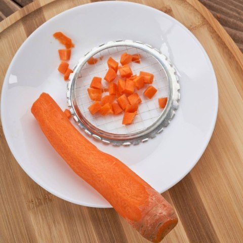 Krajarka do warzyw, jajek metalowa z grubymi oczkami 9,5 cm Frolee KZ-10-KG Krajarka do warzyw, jajek metalowa z grubymi oczkami 9,5 cm Frolee KZ-10-KG