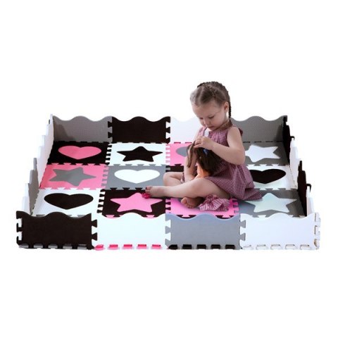 MD03 MATA DZIECIĘCA PUZZLE KOJEC PINK HEARTS 36 ELEMENTÓW 140x140CM NILS FUN MD03 MATA DZIECIĘCA PUZZLE KOJEC PINK HEARTS 36 ELEMENTÓW 140x140CM NILS FUN