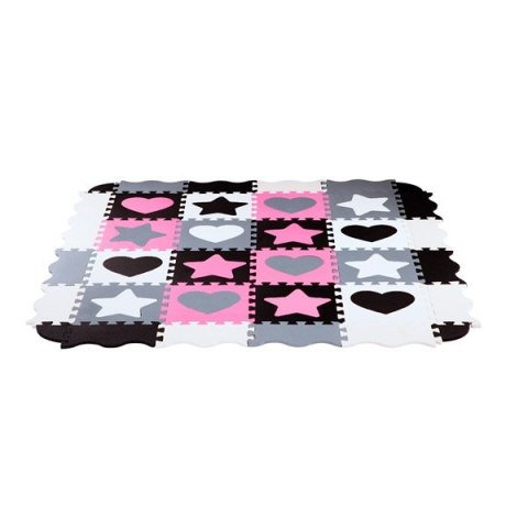 MD03 MATA DZIECIĘCA PUZZLE KOJEC PINK HEARTS 36 ELEMENTÓW 140x140CM NILS FUN MD03 MATA DZIECIĘCA PUZZLE KOJEC PINK HEARTS 36 ELEMENTÓW 140x140CM NILS FUN