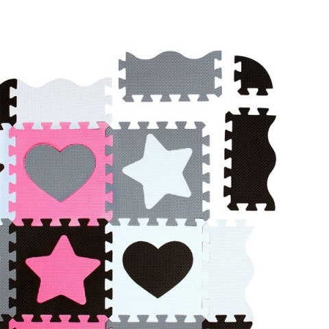 MD03 MATA DZIECIĘCA PUZZLE KOJEC PINK HEARTS 36 ELEMENTÓW 140x140CM NILS FUN MD03 MATA DZIECIĘCA PUZZLE KOJEC PINK HEARTS 36 ELEMENTÓW 140x140CM NILS FUN