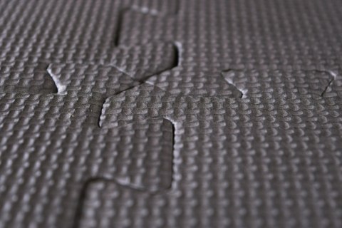 Mata ochronna fitness czarna 18 elementów Mata ochronna fitness czarna 18 elementów
