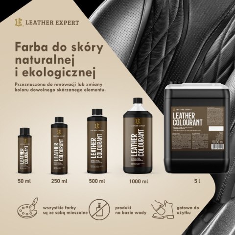 Leather Expert Colourant - Brown farba do skóry naturalnej i do ekoskóry 50 ml LE-06-50C310 Leather Expert Colourant - Brown farba do skóry naturalnej i do ekoskóry 50 ml LE-06-50C310