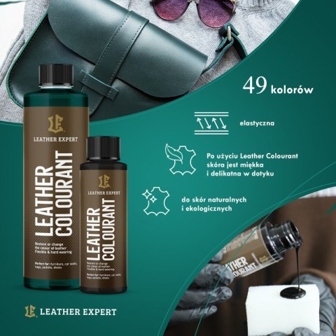 Leather Expert Colourant - Dark Grey farba do skóry naturalnej i do ekoskóry 50 ml LE-06-50C401 Leather Expert Colourant - Dark Grey farba do skóry naturalnej i do ekoskóry 50 ml LE-06-50C401