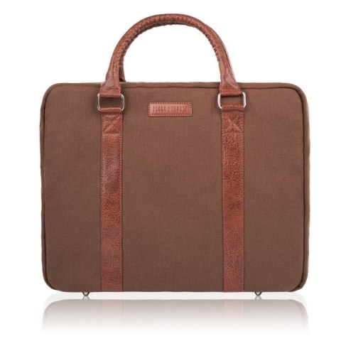 Torba męska na ramię lub do ręki wegańska do pracy na laptopa brązowa Paolo Peruzzi E-14-BR Torba męska na ramię lub do ręki wegańska do pracy na laptopa brązowa Paolo Peruzzi E-14-BR