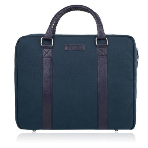 Torba męska na ramię lub do ręki wegańska do pracy na laptopa granatowa Paolo Peruzzi E-14-DB Torba męska na ramię lub do ręki wegańska do pracy na laptopa granatowa Paolo Peruzzi E-14-DB