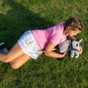 Hobby Horse Skippi - koń na kiju - Szary A4 - prezent dla dziewczynki