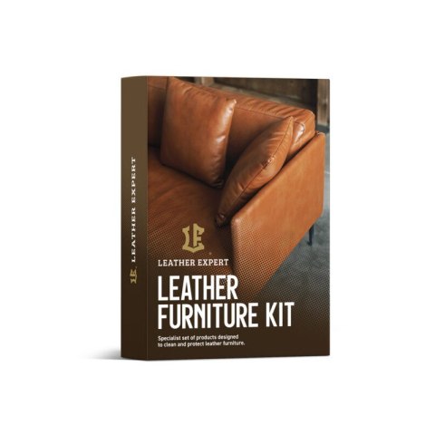 Leather Expert Furniture Kit 2x250ml - zestaw do czyszczenia i pielęgnacji mebli skórzanych LE-18-F2250 Leather Expert Furniture Kit 2x250ml - zestaw do czyszczenia i pielęgnacji mebli skórzanych LE-18-F2250