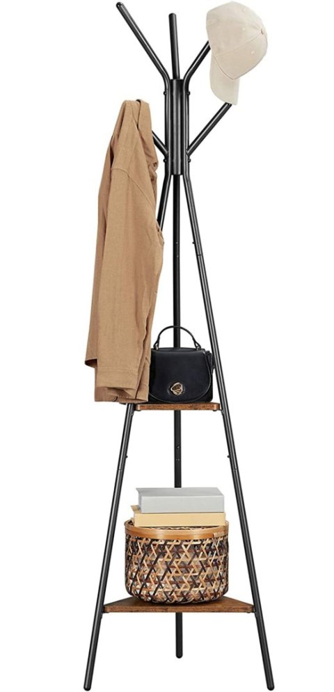 Wieszak loftowy stojący ALDO RUSTIC czarny Wieszak loftowy stojący ALDO RUSTIC czarny