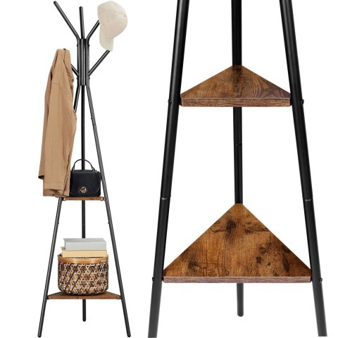 Wieszak loftowy stojący ALDO RUSTIC czarny Wieszak loftowy stojący ALDO RUSTIC czarny
